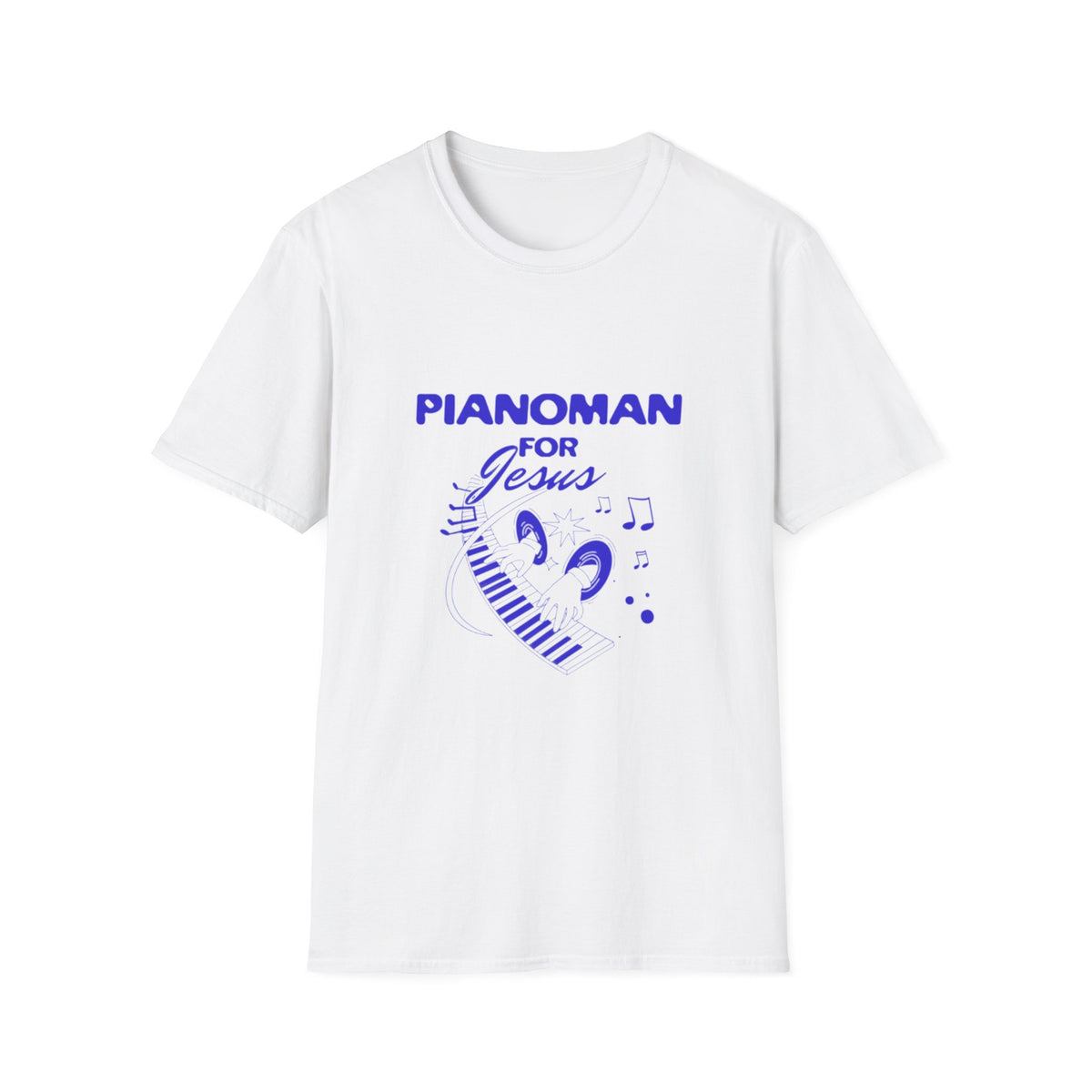 Pianoman for Jesus T-Shirt — Christian Musician Tee