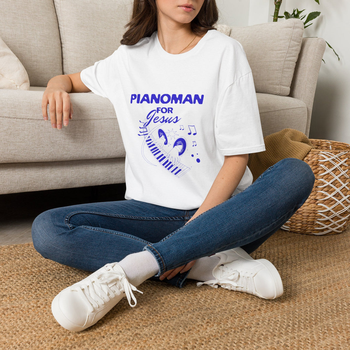 Pianoman for Jesus T-Shirt — Christian Musician Tee