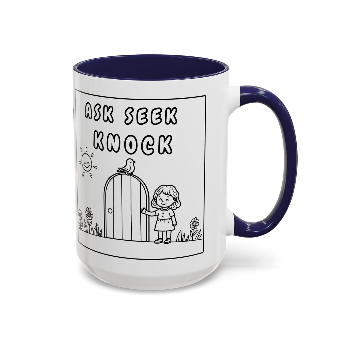 Knock And I WILL Open The DOOR! – Inspirational  Christian Encouragement Tea Cup (11/15oz)