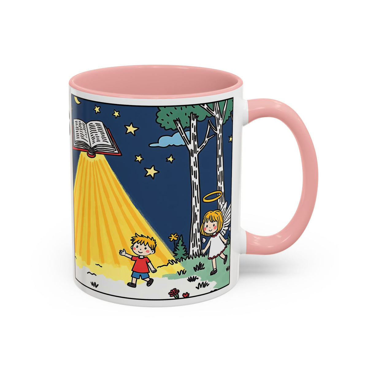 Gods Words Light My Path — Accent Coffee Mug