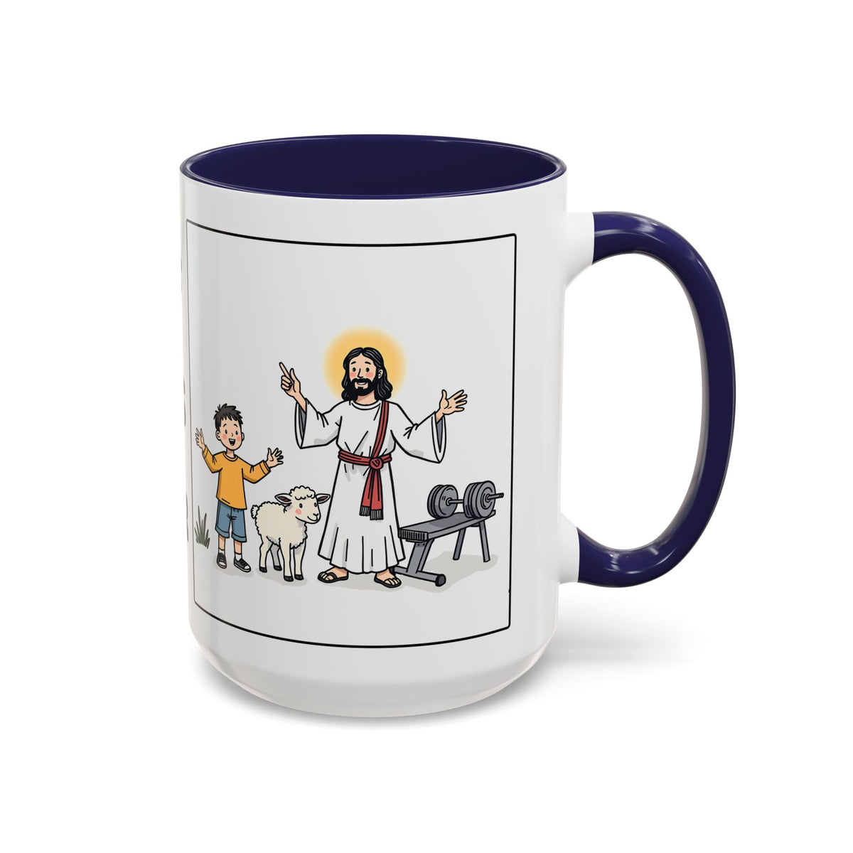 The Joy of Jesus Makes Me Stronger II — Religious Coffee Mug —  Accent Mug