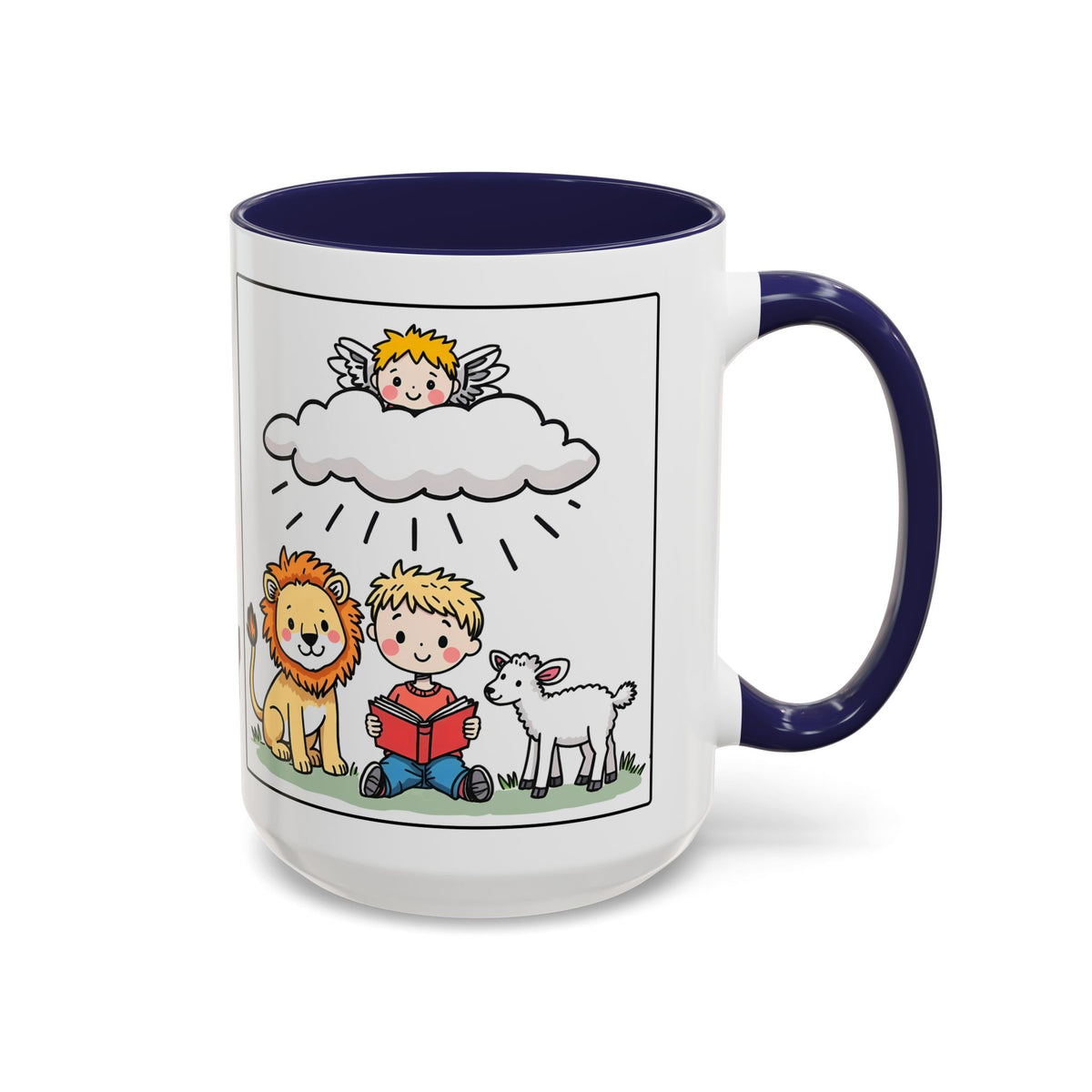 I Read About God Every Day II — Kids Christian Accent Coffee Mug (11/15oz)