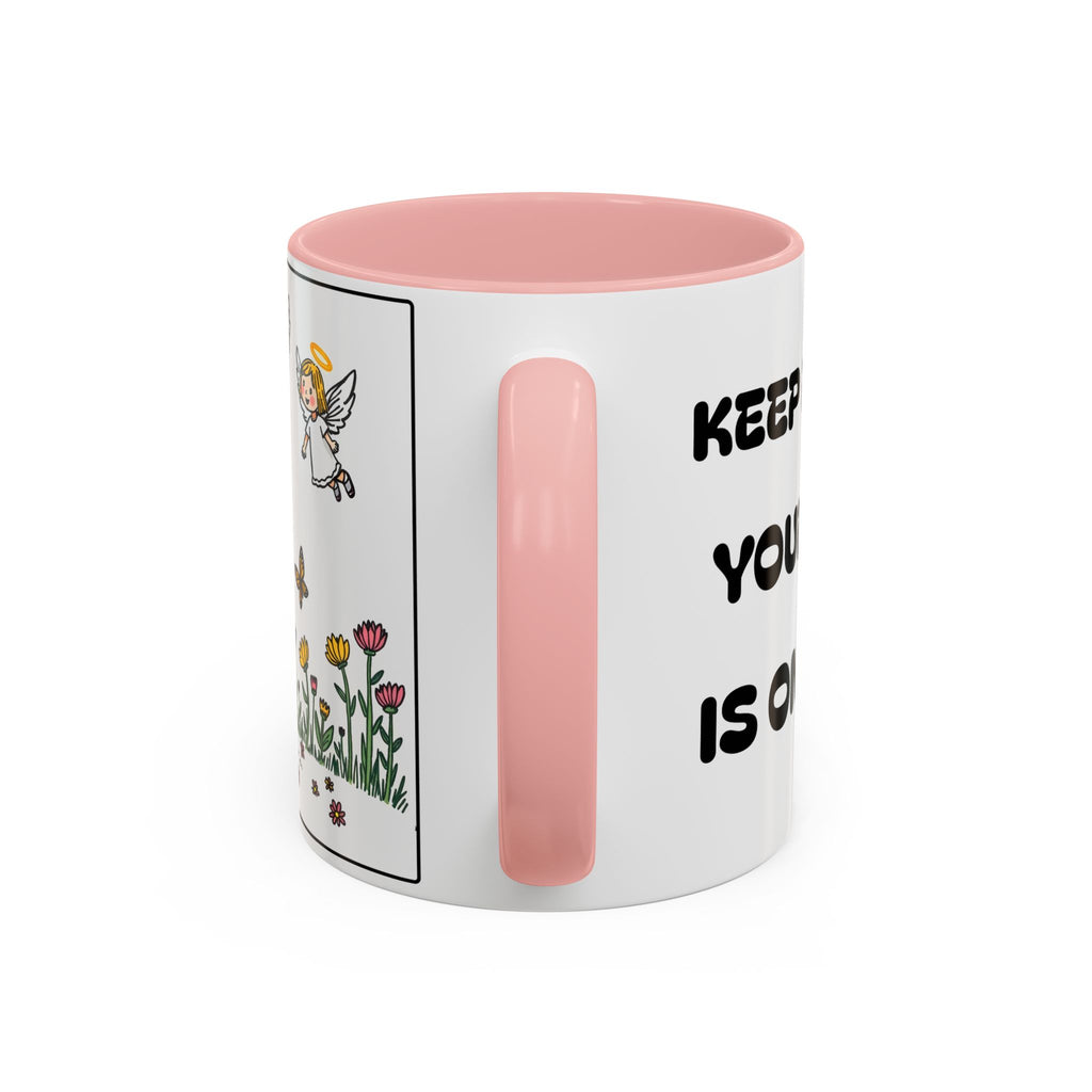 Keep Doing Good Your Harvest Is On It's Way — Accent Coffee Mug —  II - Christian Inspirational Angel Design (11/15oz)