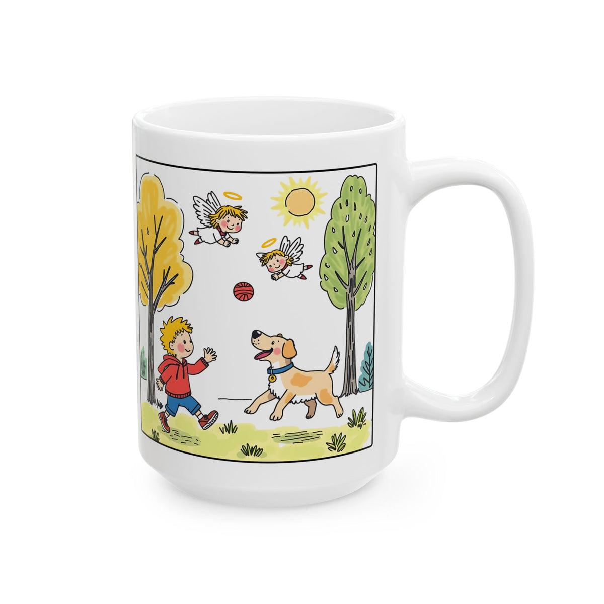 Pure Joy Comes From God Ceramic Mug — Inspirational Faith Coffee Cup (11oz/15oz)