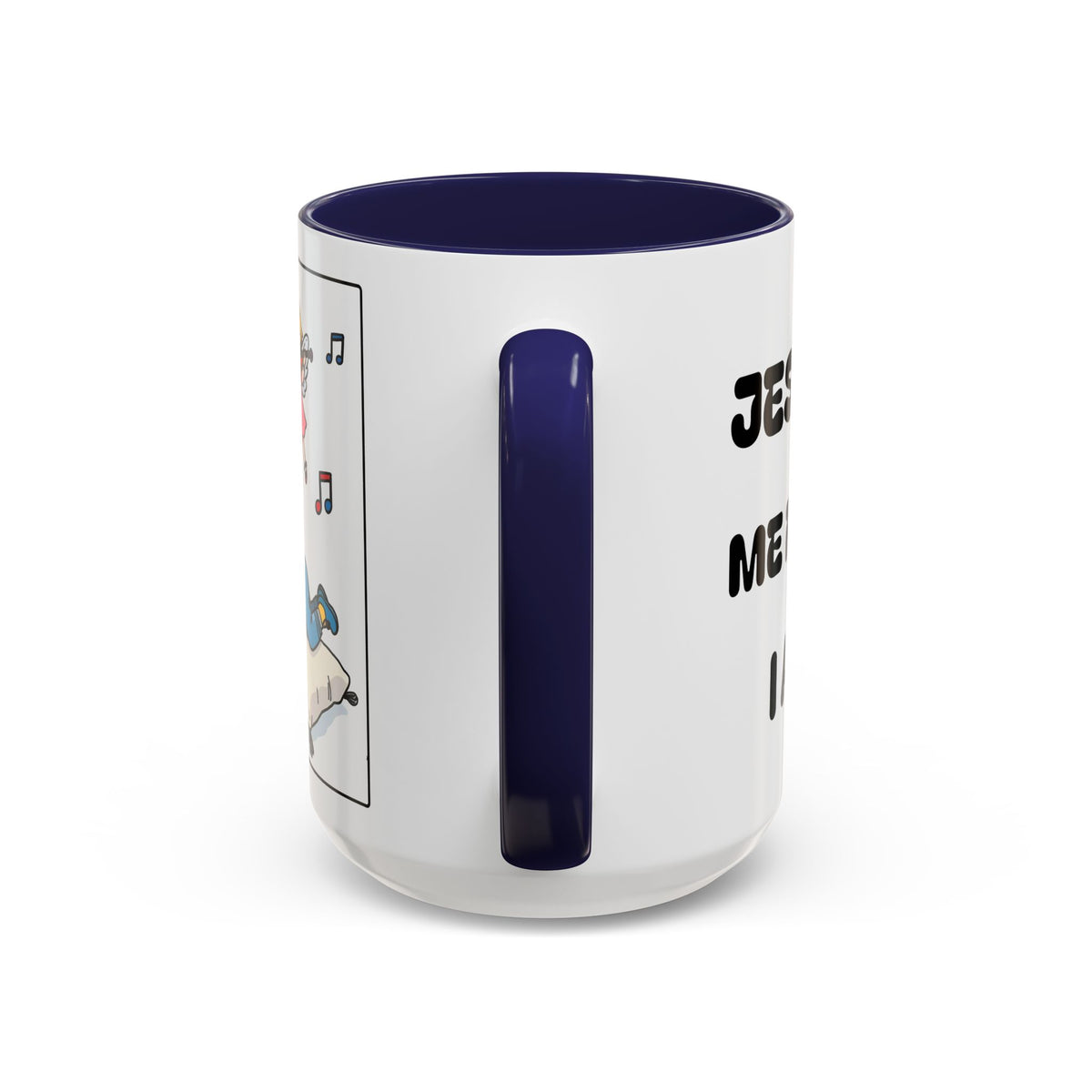 Jesus Helps Me Rest When Im Tired — Religious Accent Coffee Mug —
