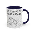 God Makes My Heart Strong  — Accent Coffee Mug — Inspirational Faith Christian Mug (11/15oz)
