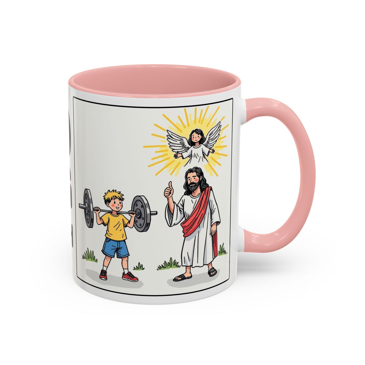 Stand Strong in Your Faith II — Accent Coffee Mug — Inspirational Christian Scripture Gift (11/15 oz)