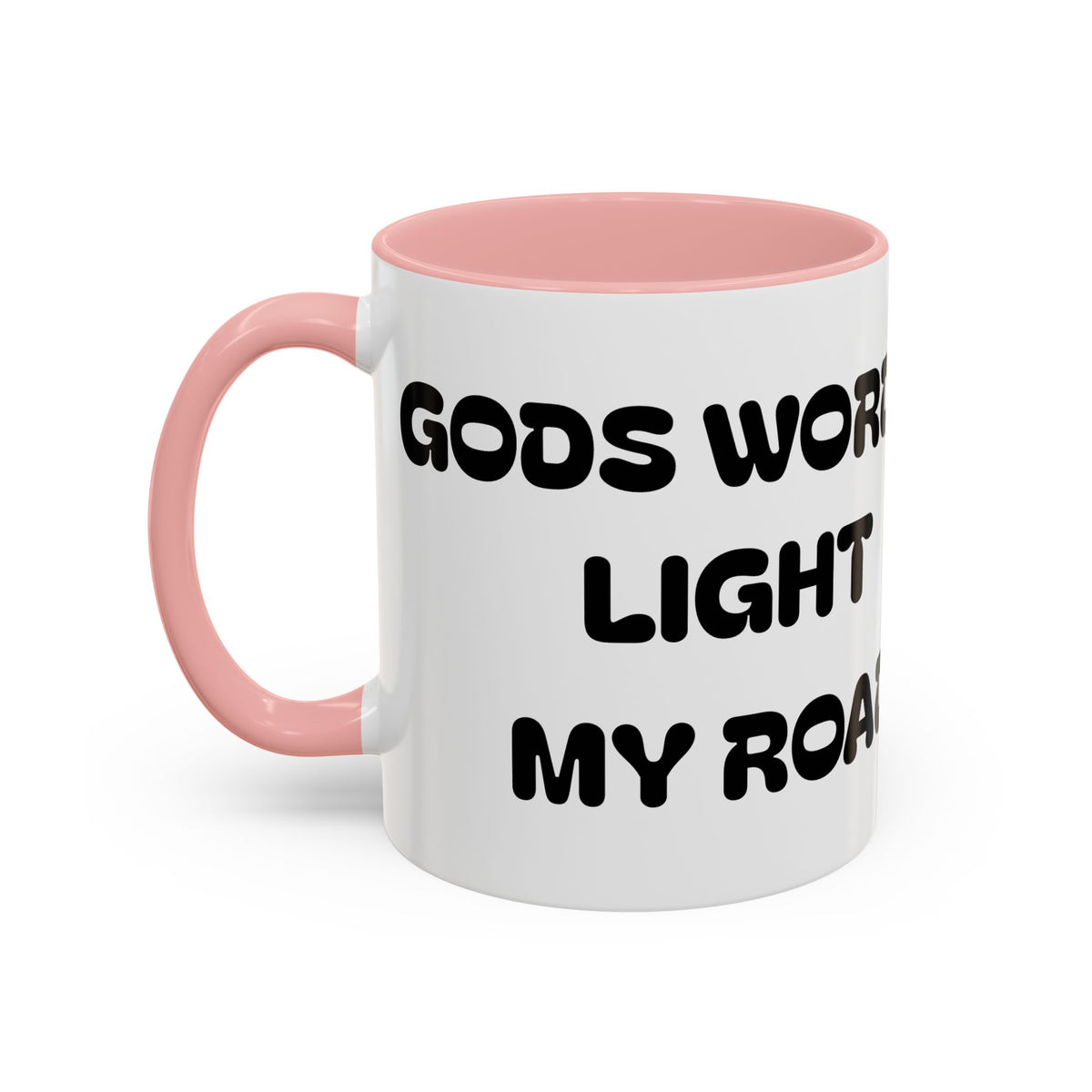 Gods Words Light My Road  - Accent Coffee Mug