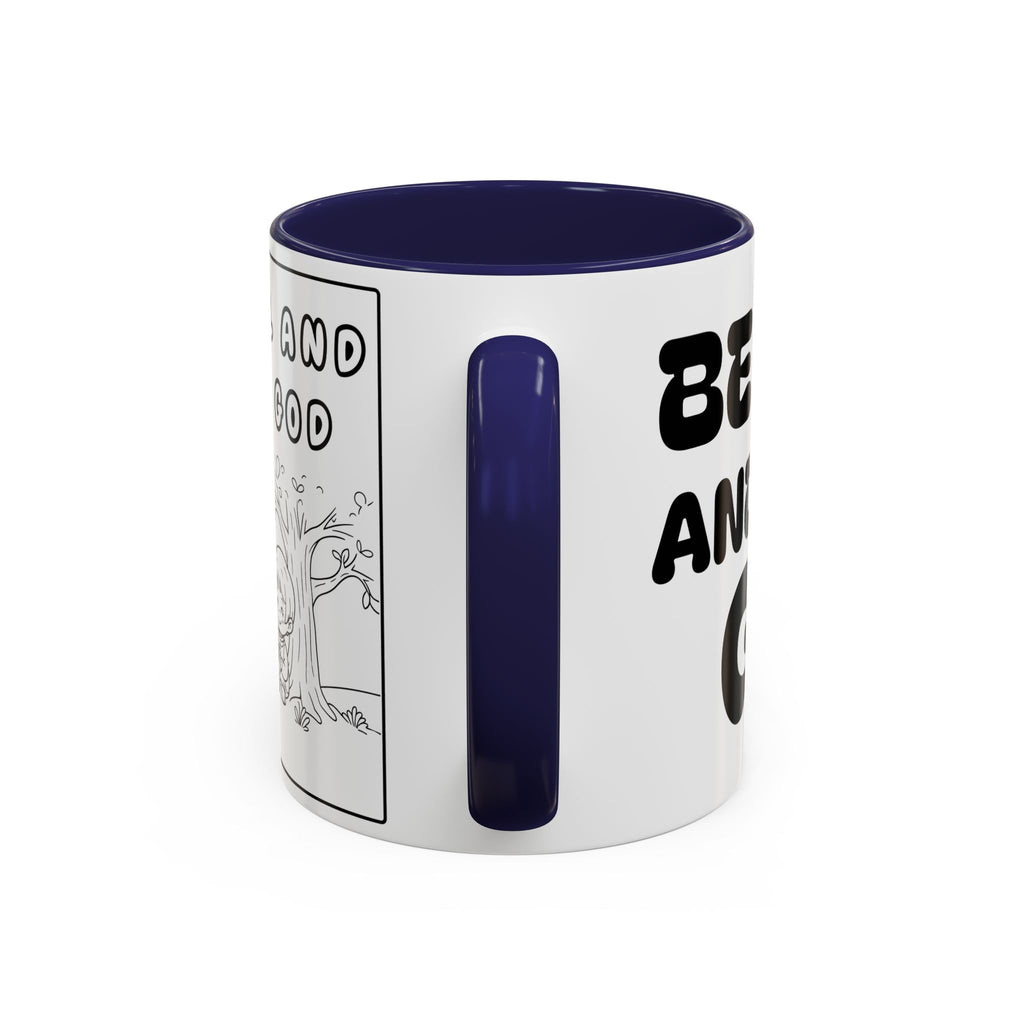 Be Still and Trust God  —  Accent Coffee Mug — Inspirational Christian Scripture Gift (11/15oz)