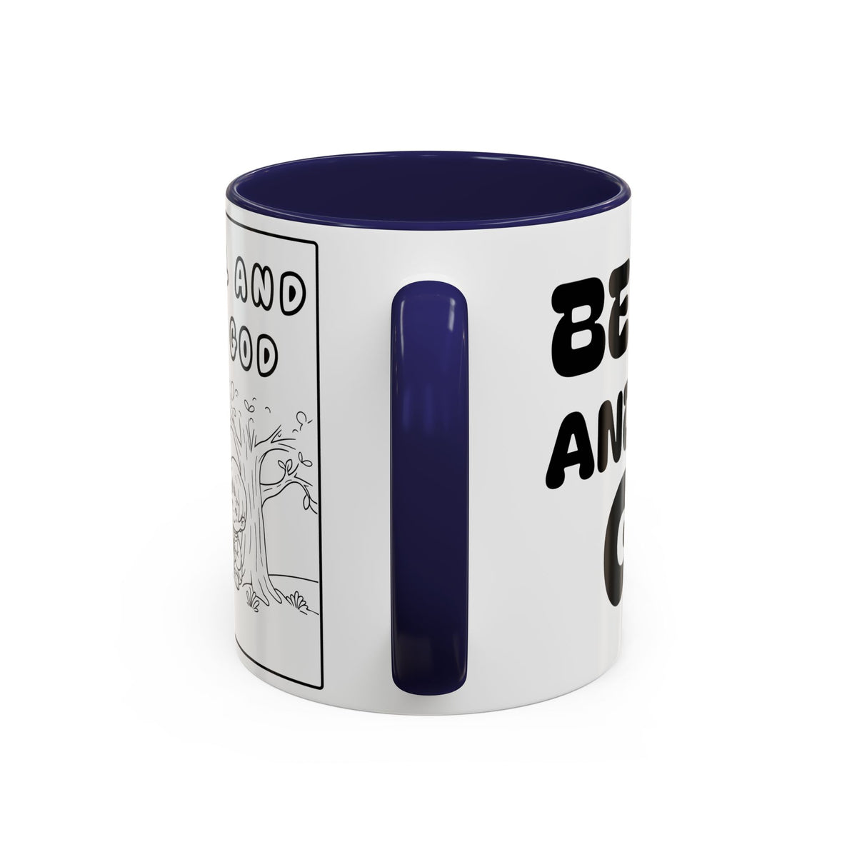 Be Still and Trust God  —  Accent Coffee Mug — Inspirational Christian Scripture Gift (11/15oz)