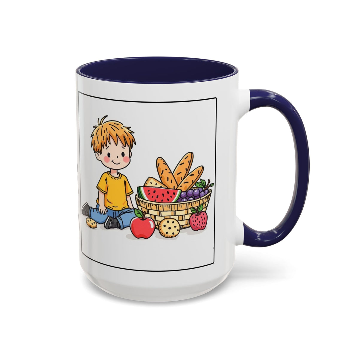 God Gives Me My Daily Bread II Daily Bread — Accent Coffee Mug —  Inspirational Christian Mug