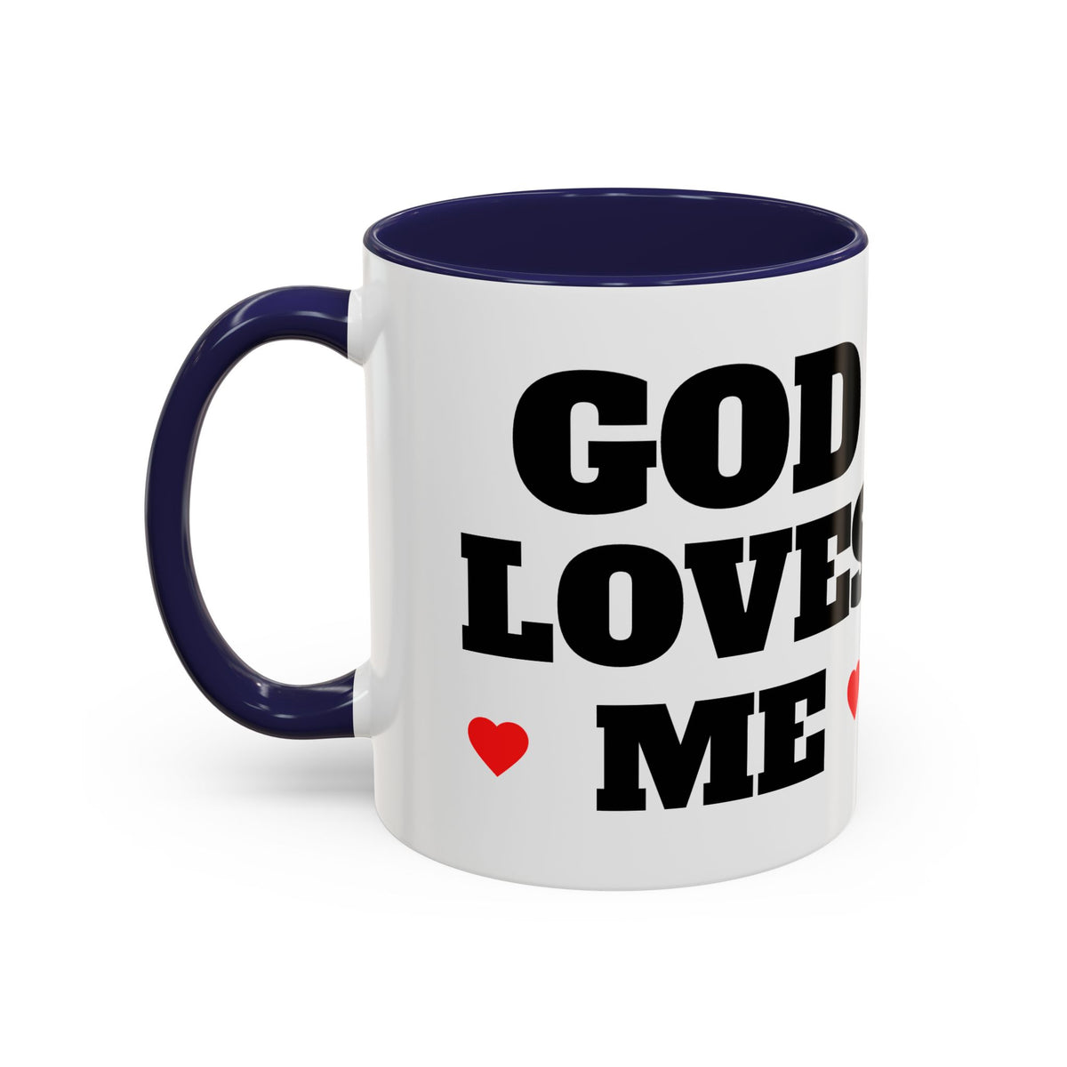 God Loves Me — Accent Coffee Mug —  Inspirational Kids Scene Ceramic Mug (11/15oz)