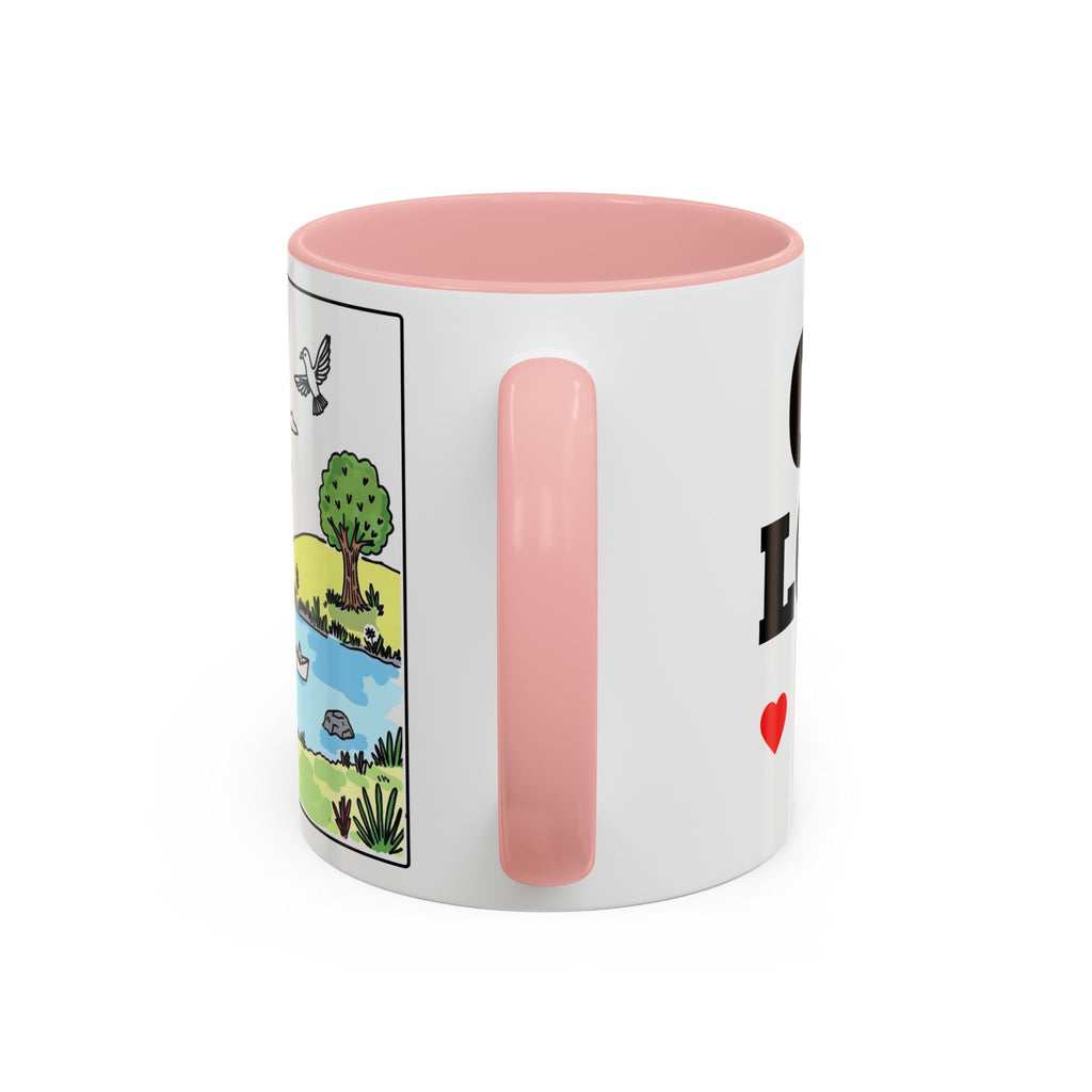 God Loves Me — Accent Coffee Mug —  Inspirational Kids Scene Ceramic Mug (11/15oz)