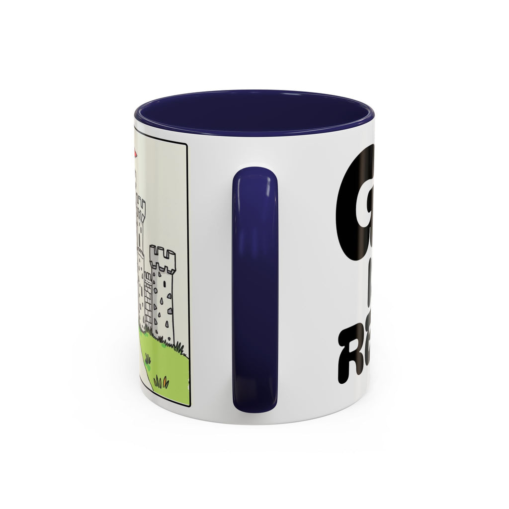God Is My Refuge — Castle Accent Coffee Mug — 11/15oz Christian Inspirational Gift