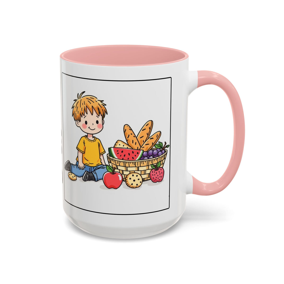 God Gives Me My Daily Bread II Daily Bread — Accent Coffee Mug —  Inspirational Christian Mug