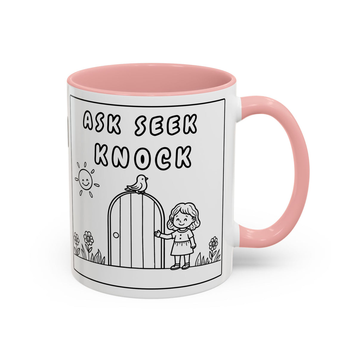 Knock And I WILL Open The DOOR! – Inspirational  Christian Encouragement Tea Cup (11/15oz)