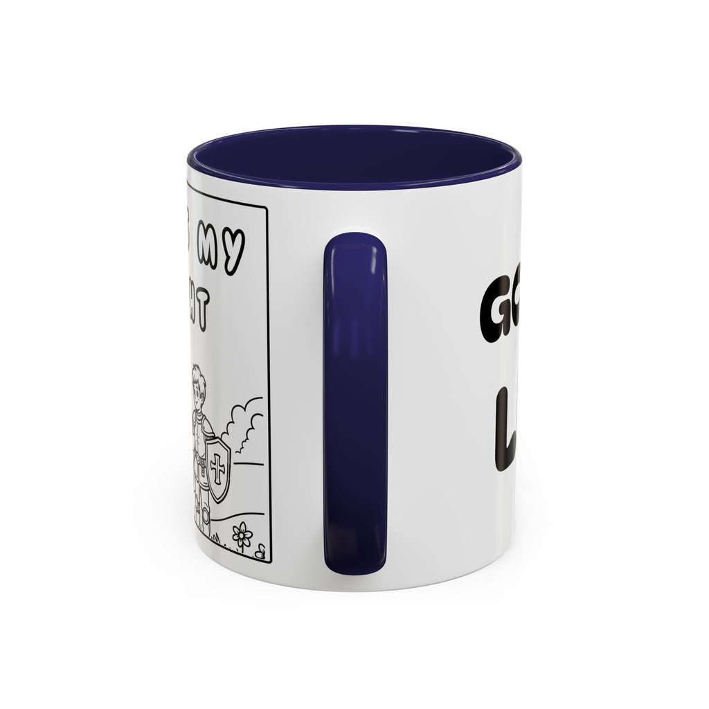 God Is My Light —  Accent Coffee Mug — Inspirational Christian Faith Mug (11/15oz)