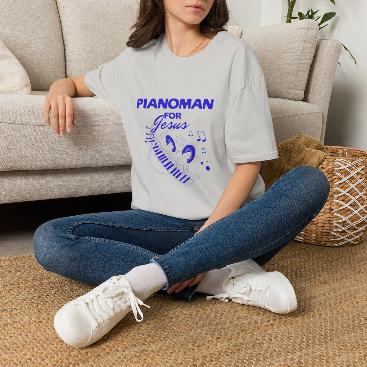 Pianoman for Jesus T-Shirt — Christian Musician Tee