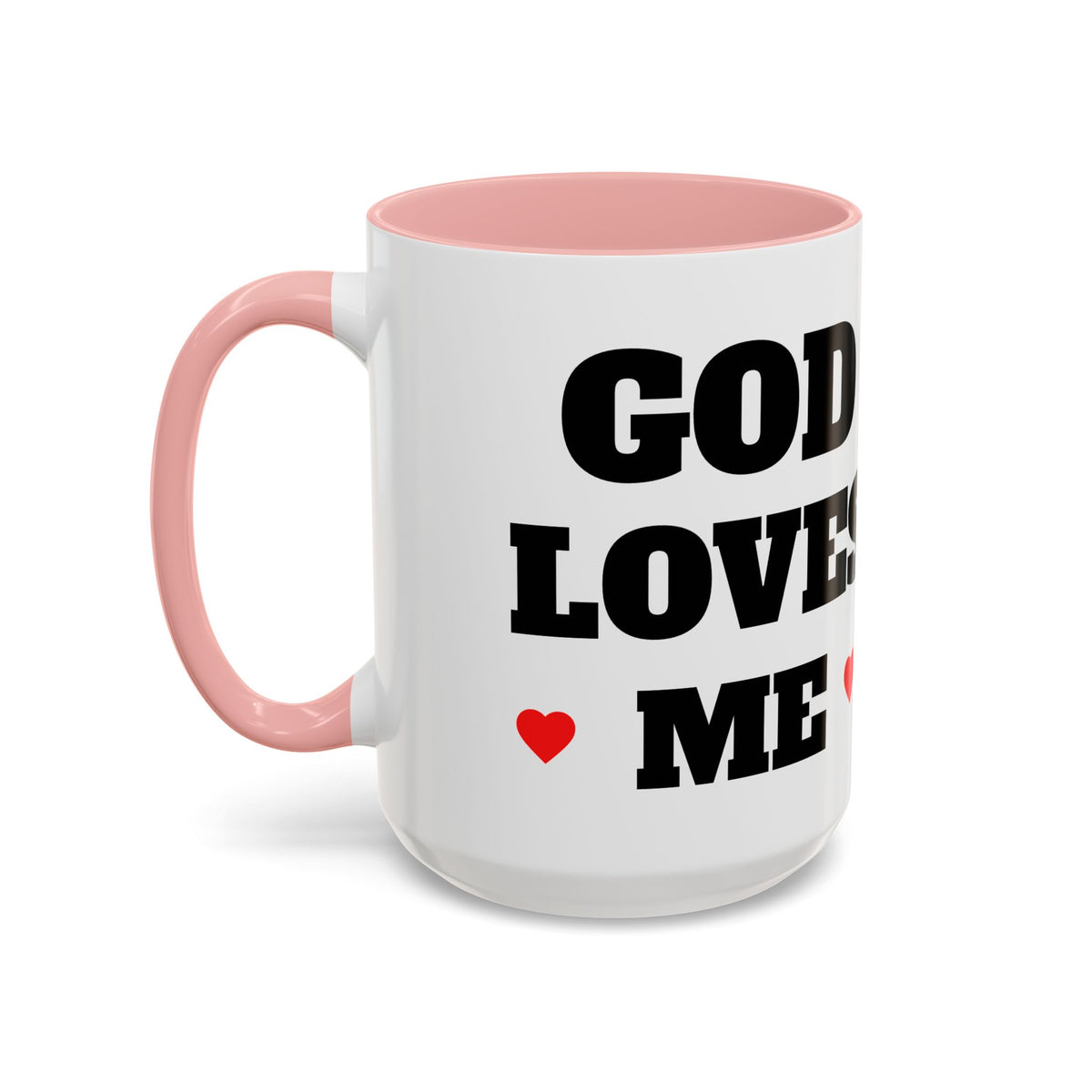 God Loves Me — Accent Coffee Mug —  Inspirational Kids Scene Ceramic Mug (11/15oz)