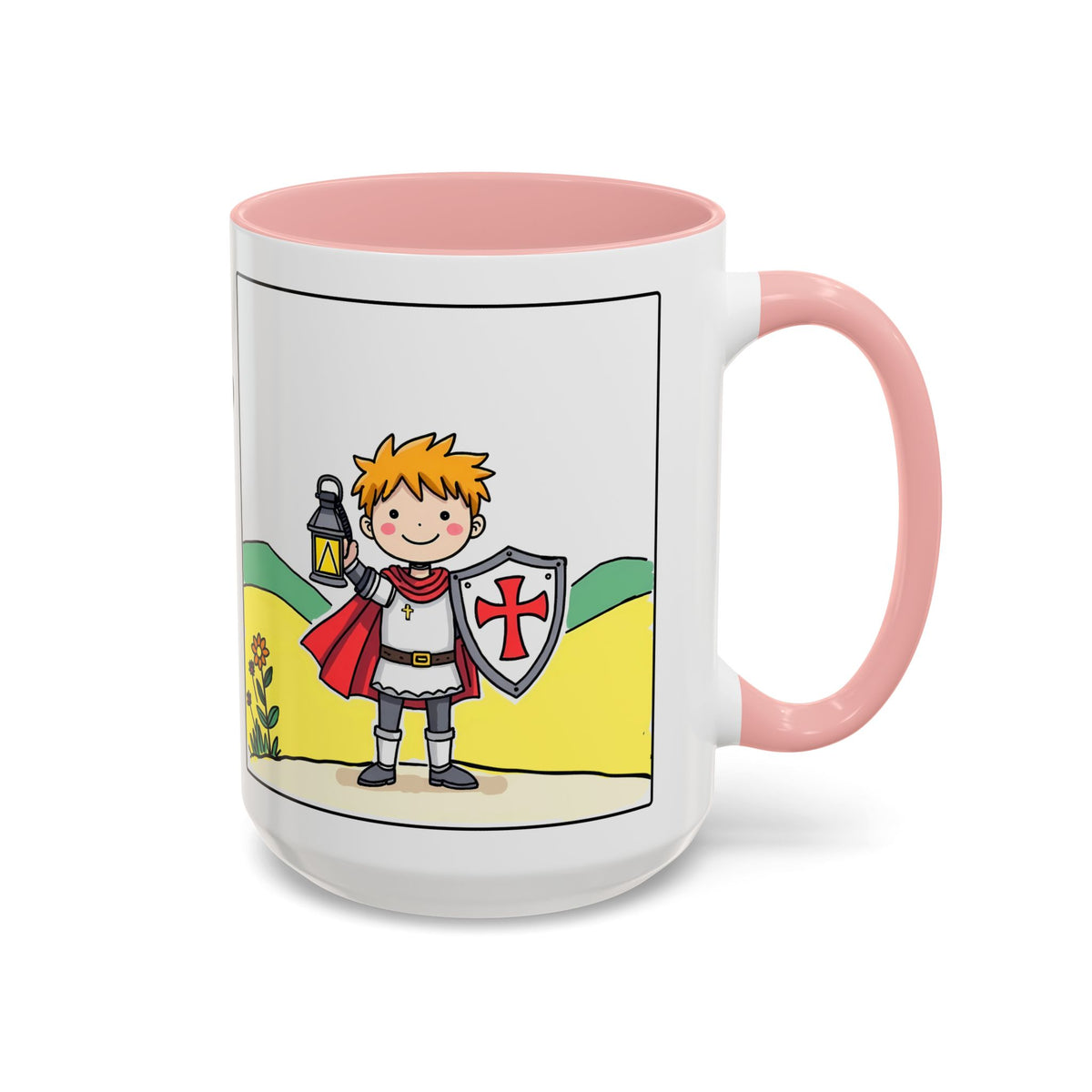 God Is My Light II  —  Accent Coffee Mug – Inspirational Christian Faith Mug (11/15oz)