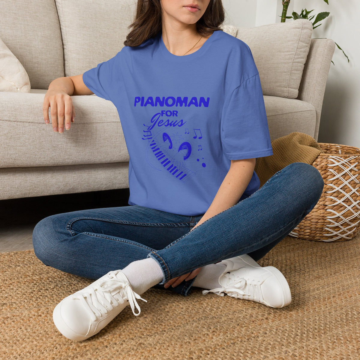 Pianoman for Jesus T-Shirt — Christian Musician Tee