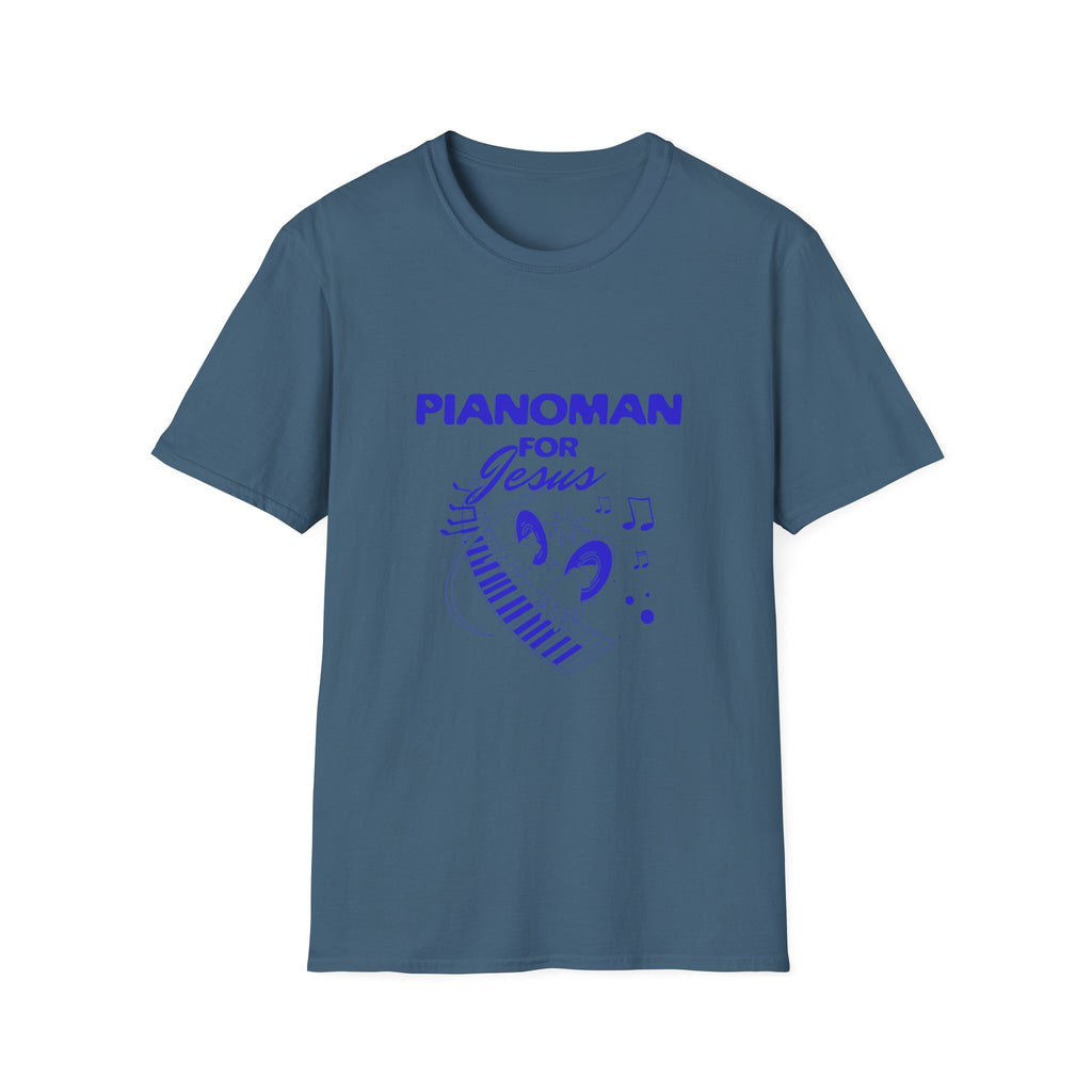 Pianoman for Jesus T-Shirt — Christian Musician Tee