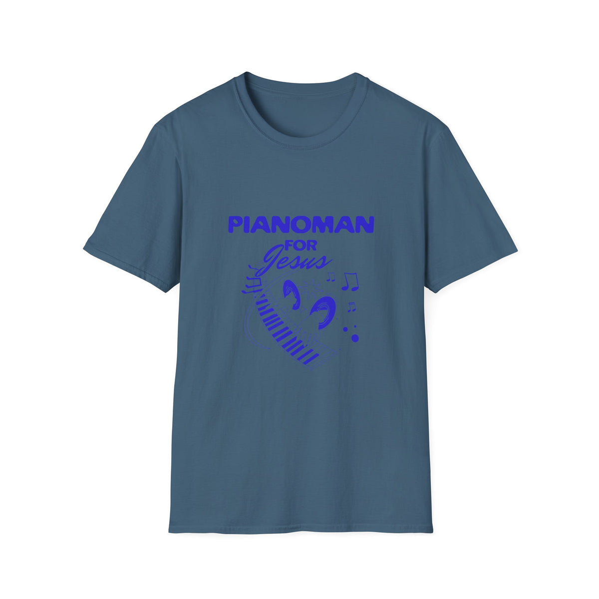 Pianoman for Jesus T-Shirt — Christian Musician Tee