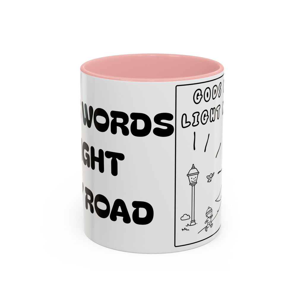 Gods Words Light My Road  - Accent Coffee Mug