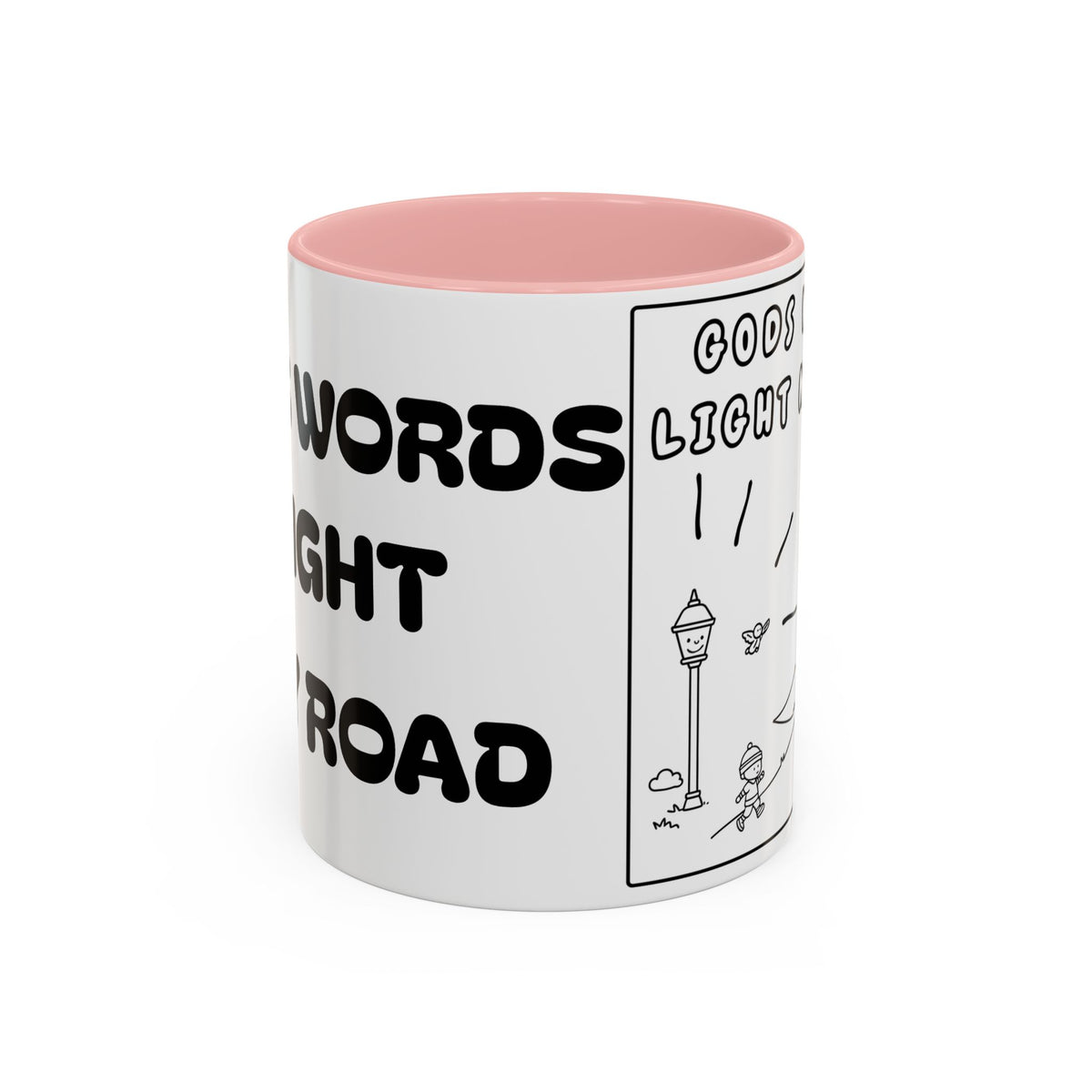 Gods Words Light My Road  - Accent Coffee Mug