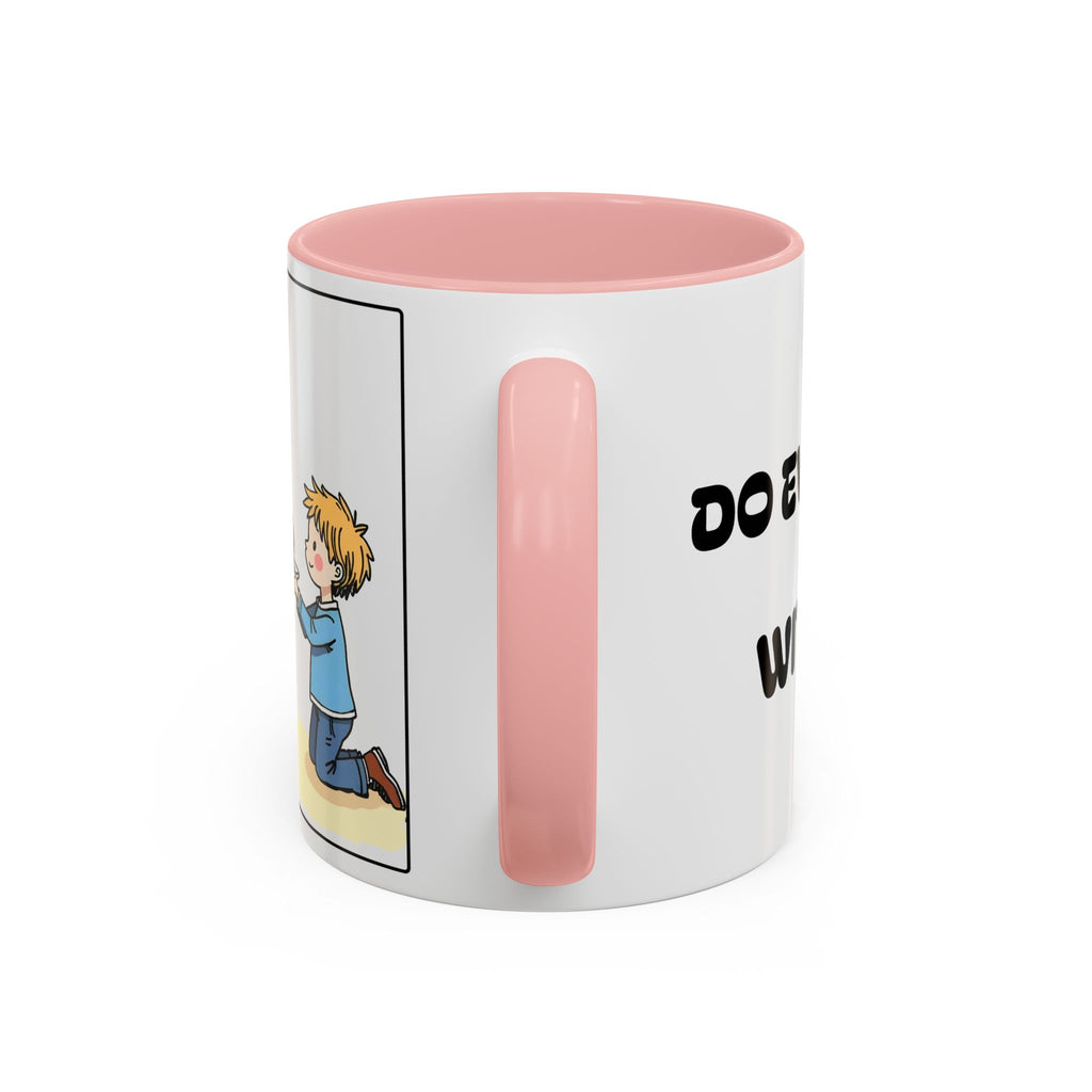 Do Everything With Love II —  Accent Coffee Mug — Inspirational Kid-Friendly Ceramic Mug (11/15oz)