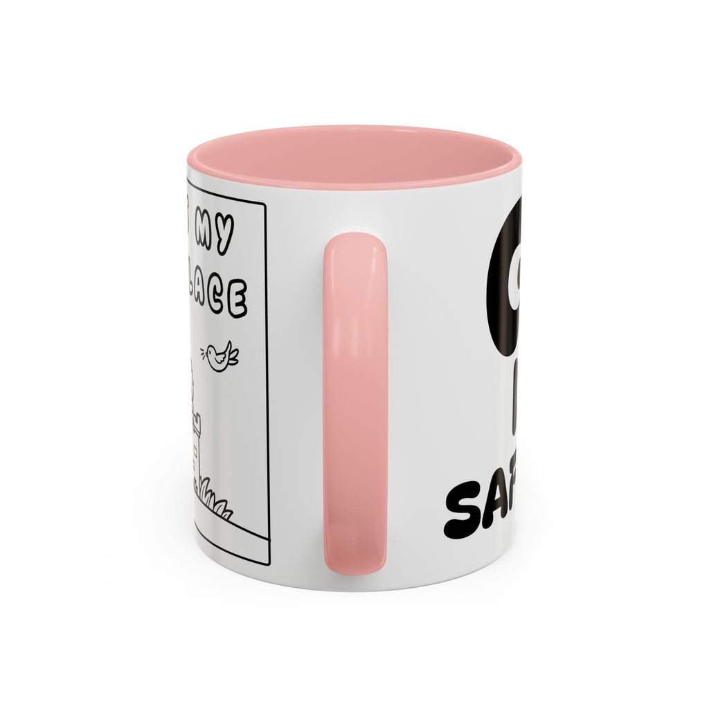 God Is My Safe Place — Christian Accent Coffee Mug —  Inspirational Coffee Cup