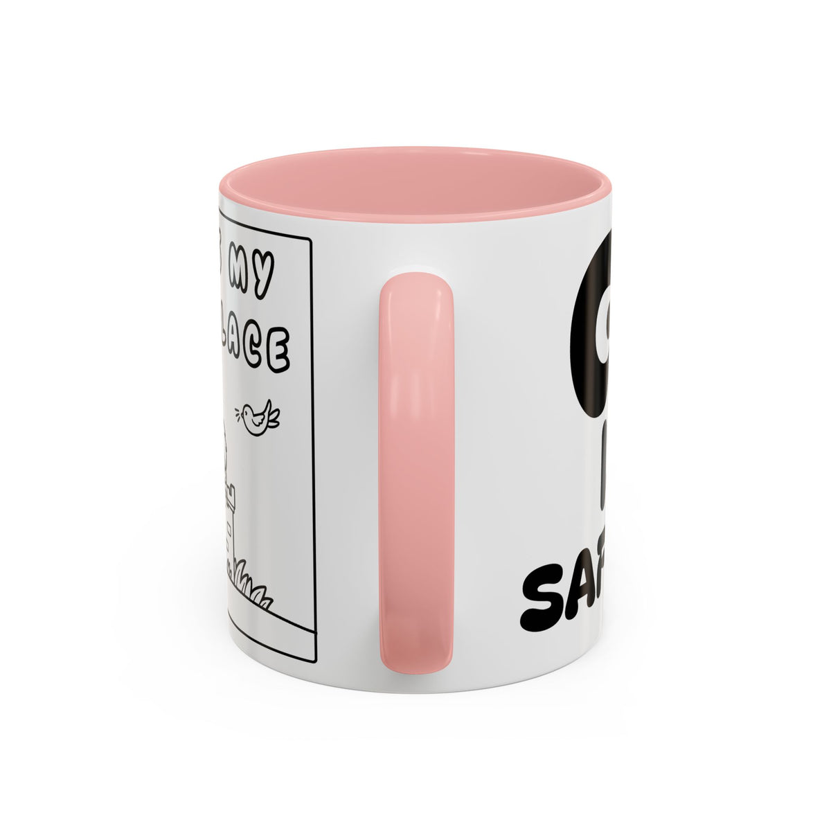 God Is My Safe Place — Christian Accent Coffee Mug —  Inspirational Coffee Cup
