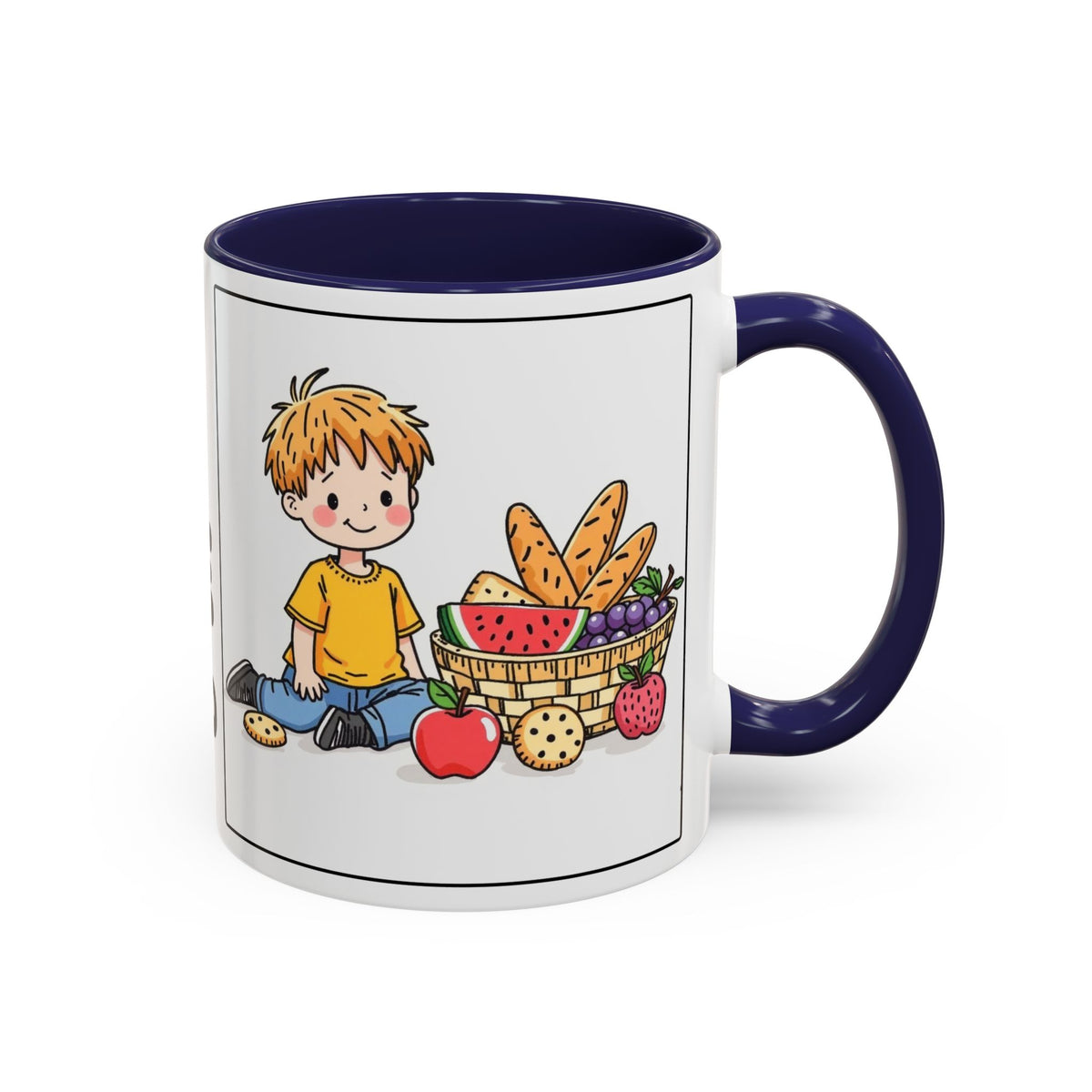 God Gives Me My Daily Bread II Daily Bread — Accent Coffee Mug —  Inspirational Christian Mug