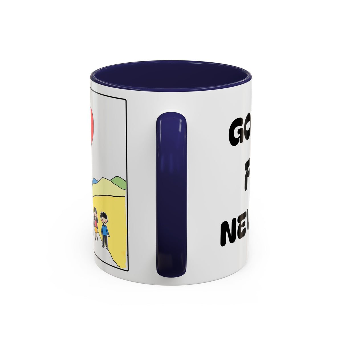 Gods Love For US Never Ends — Inspirational Accent Mug —  (11/15oz)